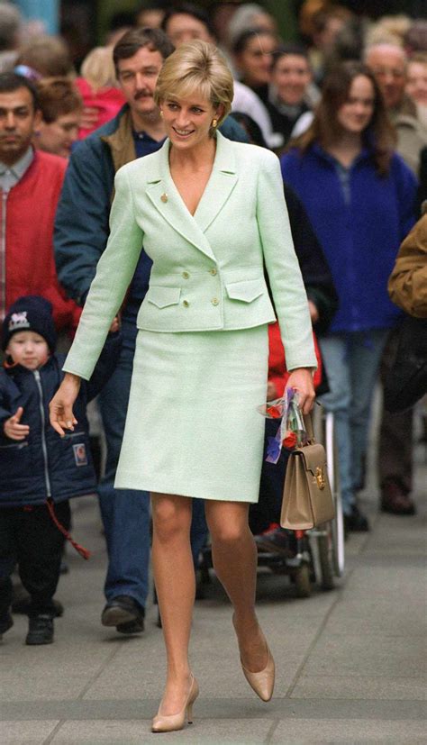 princess diana green chanel suit|princess diana dresses.